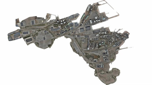 3D-mallinnuskuva HaminaKotka satamasta.