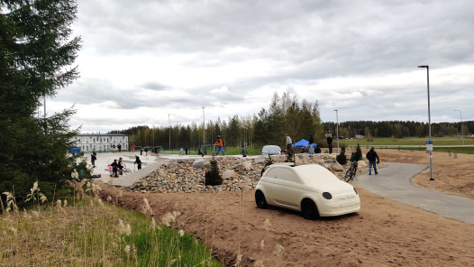 Kaarinaan auennut uusi Sitowisen suunnittelema skeittipuisto.