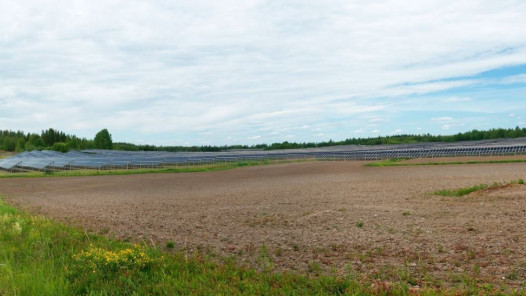 Virolahden aurinkovoimala.