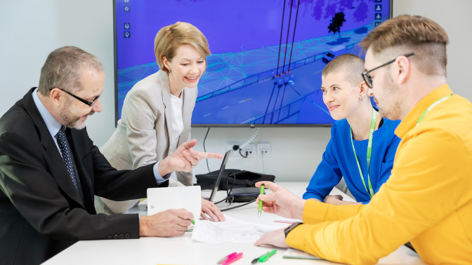 Sitowise experts at the office