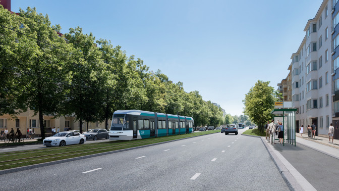Helsingin Länsiratikat havainnekuva Voima Graphics.