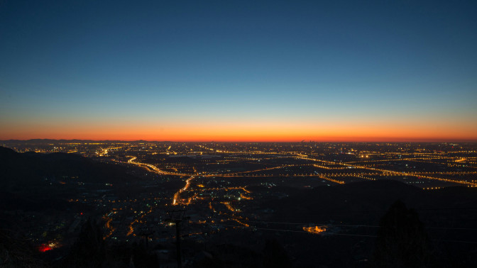 City of Borås in evening light.