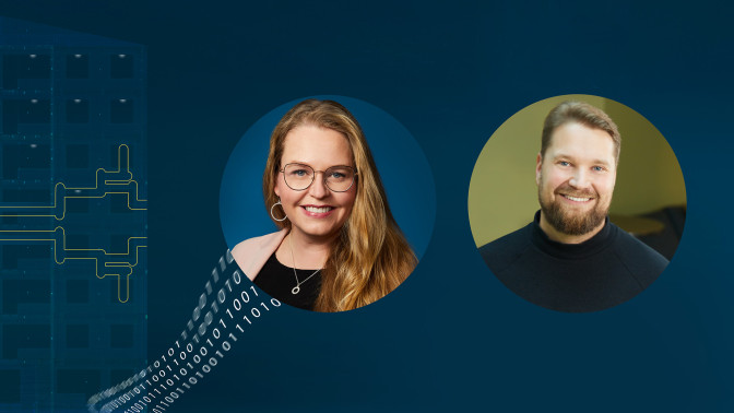 Sitowisen Sami Lankiniemi ja Elina Väistö.