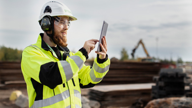 man on a construction site