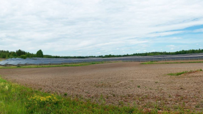 Virolahden aurinkovoimala.