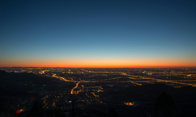 City of Borås in evening light.