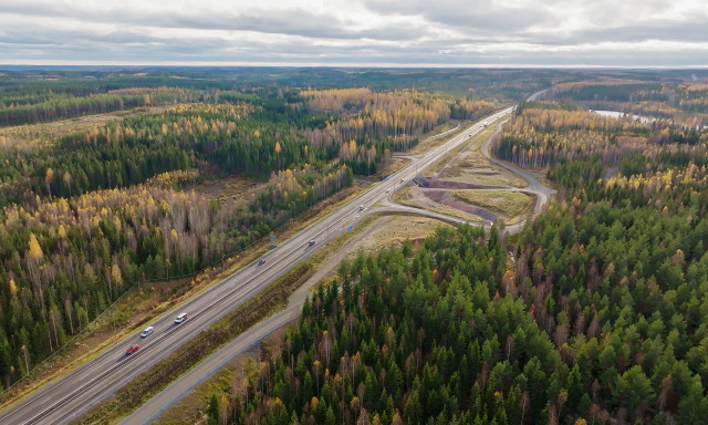 Väyläviraston ilmakuva vt5 Huru-Hietanen.