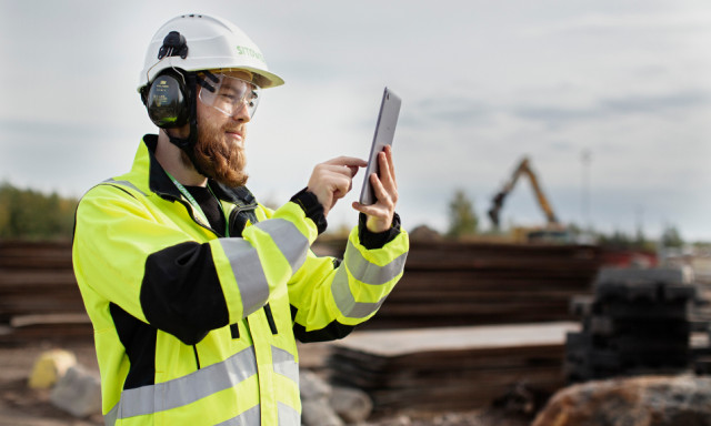 man on a construction site