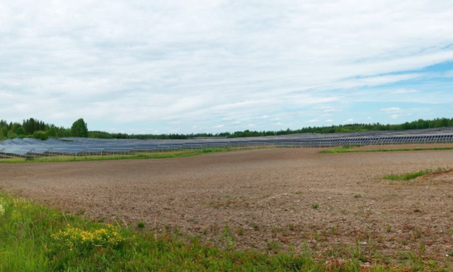 Virolahden aurinkovoimala.