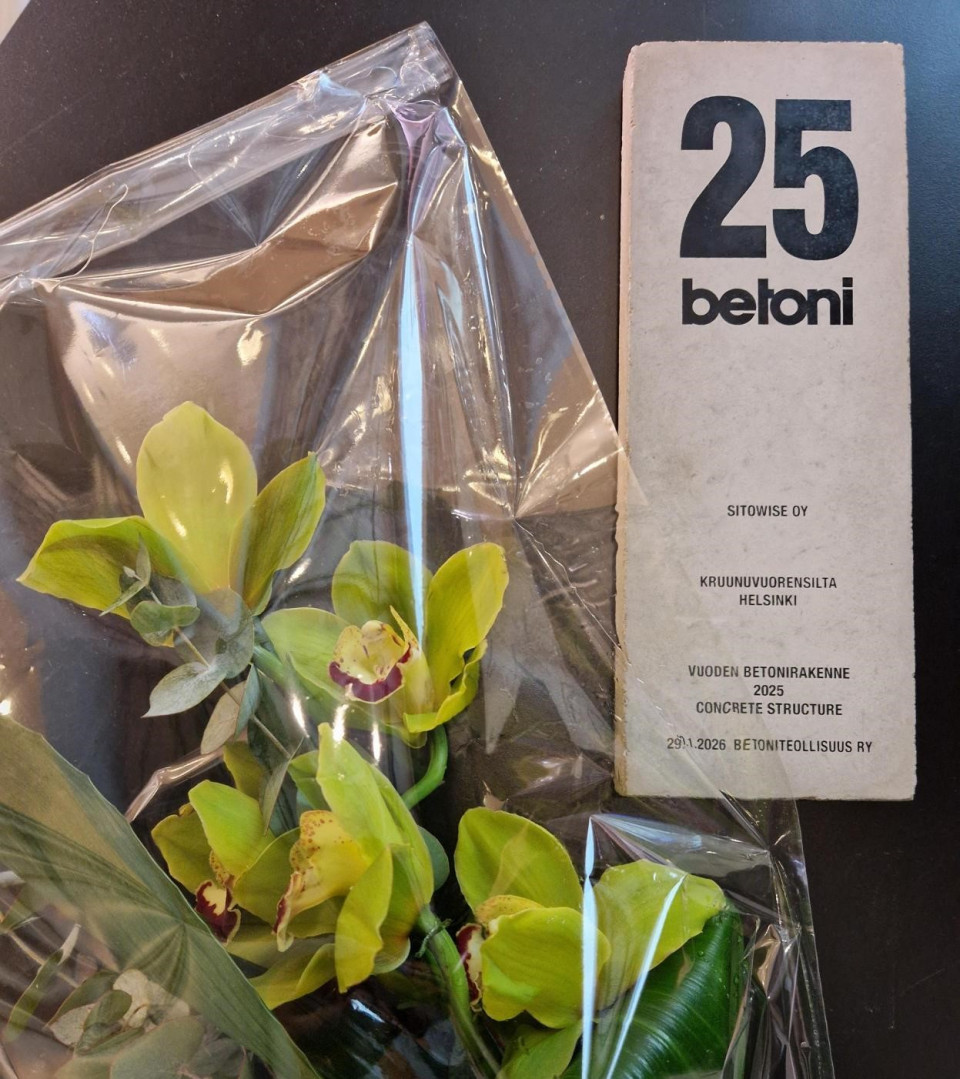 Vuoden 2025 Betonirakenne palkinto.