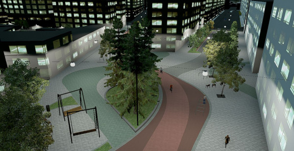 infra-arkkitehtuuria ja kaupunkimuotoilua havainnoidaan suunnittelussa.