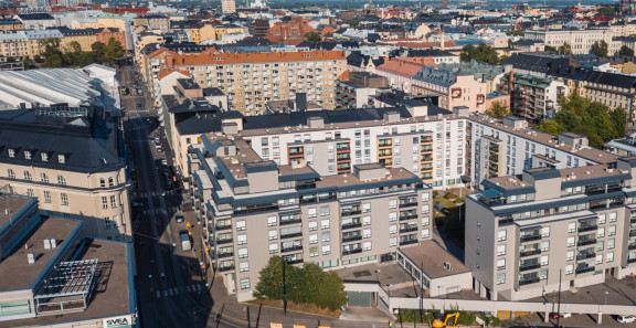 Ilmakuva Helsingin Meri-Kampista.