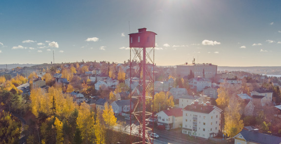 Ilmakuvaa Tampereen Ratinasta