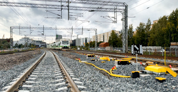 Raiteet Helsingin ja Riihimäen välillä Väyläviraston kuvassa.