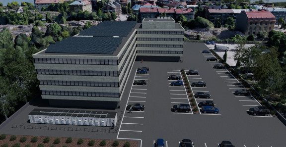 Innovestorin energiavarastointihankkeen havainnointikuva.