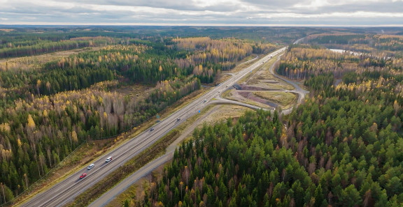 Väyläviraston ilmakuva vt5 Huru-Hietanen.