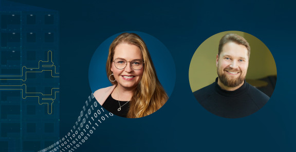 Sitowisen Sami Lankiniemi ja Elina Väistö.