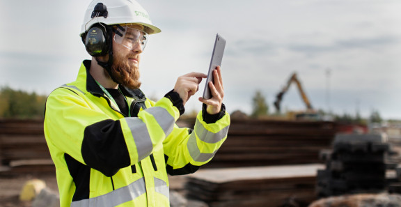 man on a construction site