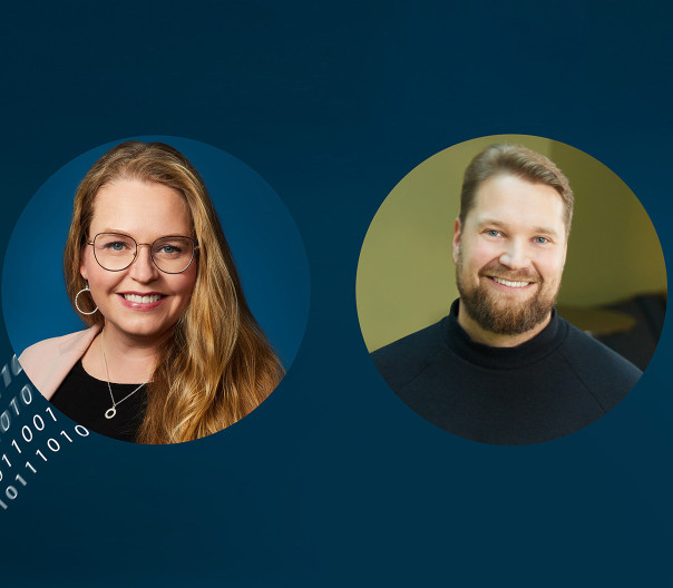 Sitowisen Sami Lankiniemi ja Elina Väistö.