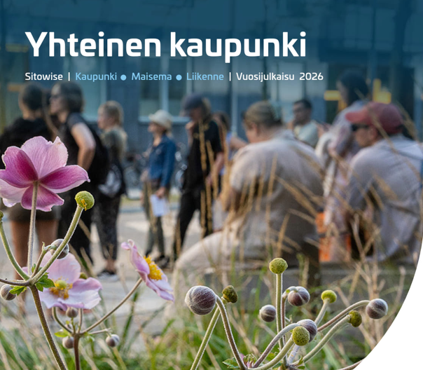 Sitowisen Kaupunki ja liikenne toimialan vuosijulkaisun kansi.