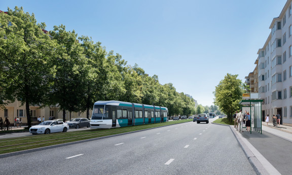 Helsingin Länsiratikat havainnekuva Voima Graphics.