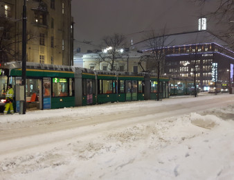 Talvinen Helsinki.