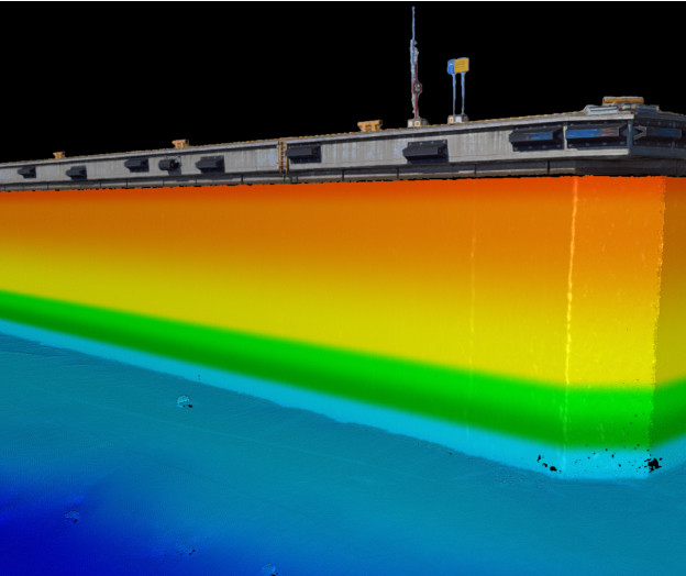 monikeilauskuva vedenalaisten rakenteiden tutkimuksesta